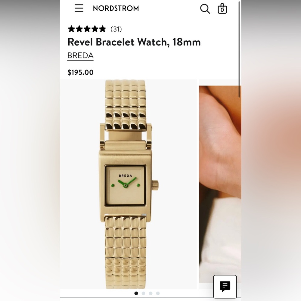 Breda Women’s Gold Revel Watch 18mm